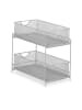 relaxdays Küchen Organizer in Silber - (B)19 x (H)32 x (T)35,5 cm