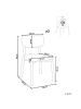 Beliani 2er-Set Esszimmerstuhl MILLS in Braun/Beige