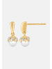 Diamant Exquis Ohrringe aus 375 Gelbgold mit Perle mit Diamant