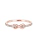 Elli Ring 925 Sterling Silber Infinity in Rosegold