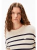 armedangels T-Shirt Stripe Linen Blend in beige marine