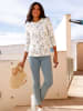 Sieh an! Langarmshirt in champagner-bedruckt