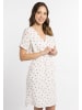 myMo Damen Kleid Mit Blütenprint in Wollweiss