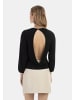 faina Damen Langarmshirt in Schwarz