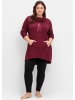 sheego Oversize-Shirt in weinrot