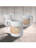 Mr. & Mrs. Panda Tasse Wüstenfuchs Blumen ohne Spruch in Weiß