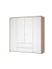 ebuy24 Kleiderschrank Next Weiß 197 x 58 cm