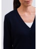 CASH-MERE.CH Cardigan V-Ausschnitt in Marine Blau