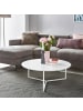 KADIMA DESIGN Couchtisch | MDF, Weiß, ø80cm, Metallgestell