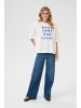 Kaffe T-shirt KAgissa Loose fit in Chalk w. Surf the Web