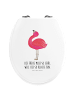 Mr. & Mrs. Panda Klobrille Flamingo Stolz mit Spruch in Weiß