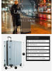 Hauptstadtkoffer Q-Damm - Großer Koffer Hartschale XL Trolley, TSA, 68cm, 4 Rollen, 133 L in Pool blau