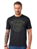 JP1880 Kurzarm T-Shirt in schwarz