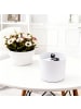 relaxdays Blumentopf Safe in Weiß - (H)13 x ∅12,5 cm