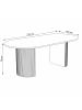 ebuy24 Esstisch Boavista Natur 100 x 210 cm