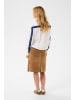 Cream Langarm - Hemd CREstela Relaxed fit in Snowwhite with  Blue