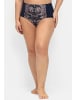 sheego High-Waist-Slip in blau + marine