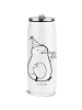 Mr. & Mrs. Panda Wasserflasche Avocado Feier ohne Spruch in Weiß
