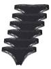 Like It 6er Pack Damen String in schwarz