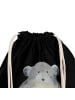 Mr. & Mrs. Panda festival tasche Chinchilla Blume ohne Spruch in Schwarz