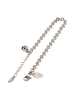 faina Women Chain Link Bracelet in Silver