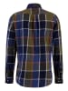 FYNCH-HATTON Langarm-Hemd Olive Checks, B.D., in Deep fores