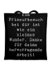 Mr. & Mrs. Panda Schultertasche Spruch Friseur Wunder mit Spruch in Schwarz