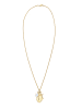 Elli Halskette 925 Sterling Silber Kreuz, Marienbild in Gold