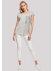F4NT4STIC T-Shirt Heidi Hello Heidi in grau meliert