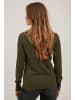 PULZ Jeans Strickjacke PZSARA - 50203229  Schöne Strickjacke mit ZierKnöpfen in dunkelgrün