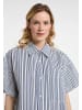 DreiMaster Maritim Damen Bluse in Wollweiss Marine