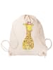 Mr. & Mrs. Panda wander rucksack Giraffe Blumenkranz ohne Spruch in Creme