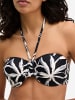 Marc O'Polo Bügel-Bikini-Top Abstract Floral in black/white cotton print