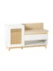 SoBuy Schuhbank in Mattweiß - (W) 45 x (H) 60 x (L) 100 cm