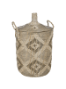 Beliani Korb CAMRANH in Naturfarben/Beige/Grau - (W) 40 x (H) 65 x (L) 40 cm