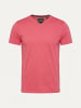 KOROSHI Basic baumwolle henley t-shirt in pink