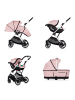 Chipolino Kombikinderwagen Aurora 3 in 1 in rosa