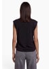 Zero  Kurzarm-Shirt im Glitzer-Look in Black Beauty