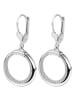 Adeliás Damen Ohrringe – Ohrhänger aus 925 Silber mit Zirkonia in silber