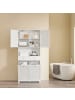SoBuy Badezimmerschrank in Reinweiß - (W) 38 x (H) 181 x (L) 78 cm