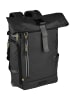 Camel Active EXPLORE Rolltop Rucksack aus Nylon in Schwarz