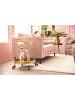 home24 home24 Servierwagen aus Keramik und Metall in Marmor Braun Dekor / Gold - 80 x 44 x 87 cm in Eiche Dunkel Dekor / Gold
