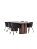 ebuy24 Essgruppe Olivia (7-teilig) Mokka 100 x 210 cm