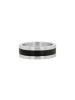 Tom Tailor Ring Edelstahl, IP schwarz in silber