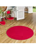 Snapstyle Velours-Teppich Joy Rund in rot