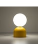 Licht-Erlebnisse Tischlampe Ø 12 x (H)21 cm in Gelb WeißGelb Weiß