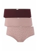 Hessnatur Panty Regular Cut im 3er Pack in bordeauxrot