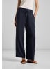 Street One Wide Leg Hose in Blau