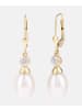 Diamant L'éternel Ohrhänger aus 375 Gelbgold mit Diamant mit Perle