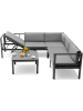 COSTWAY Lounge-Set für 4-5 Personen in Grau